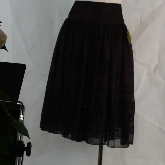 JESSICA Tule/Net/Layered Embossed Skirt SZ 12 NWT #B44 - Picture 3 of 10